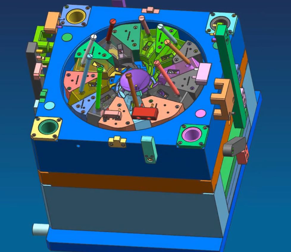 加工中心這套葉輪模具如何設(shè)計？如何脫模？(圖5)